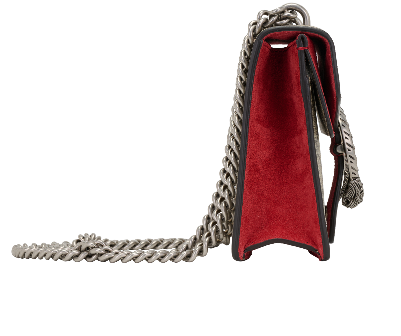 Mini Dionysus, &pound;850, Handbags, Beige/Red, Canvas/Suede, Side view